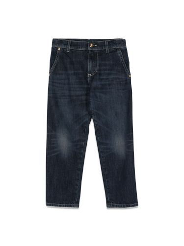 Versace jeans with embroidered logo - versace - Modalova
