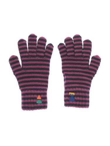 Funny friens striped knitted gloves - bobo choses - Modalova