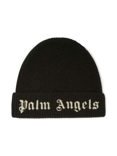 Palm angels beanie with logo - palm angels - Modalova