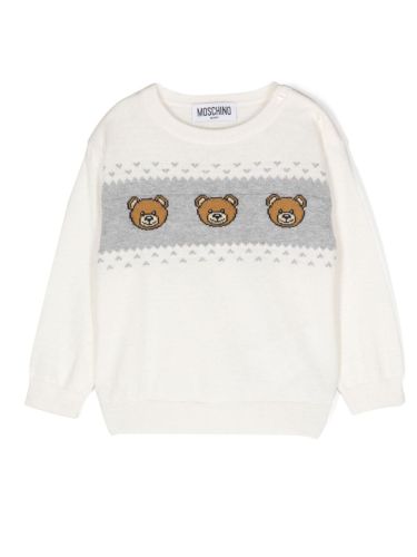 Teddy bears" crew neck pullover - moschino - Modalova