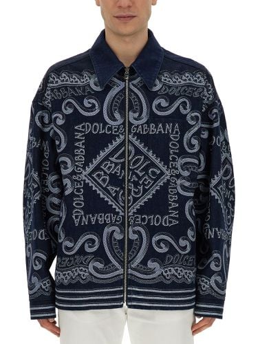 Dolce & gabbana navy print cardigan - dolce & gabbana - Modalova