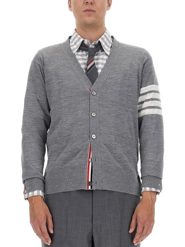 Thom browne 4bar stripe cardigan - thom browne - Modalova