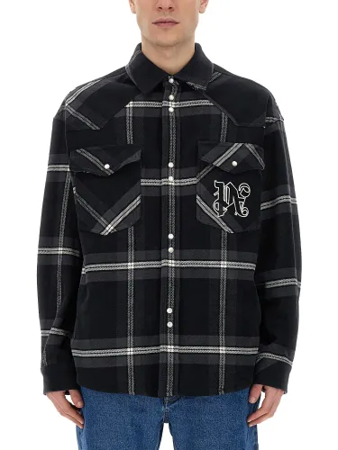 Palm angels monogram shirt - palm angels - Modalova