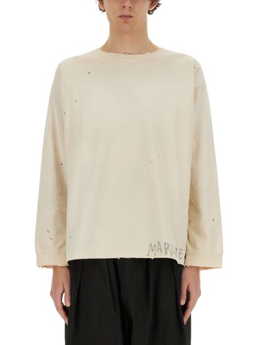 Maison margiela t-shirt with logo - maison margiela - Modalova