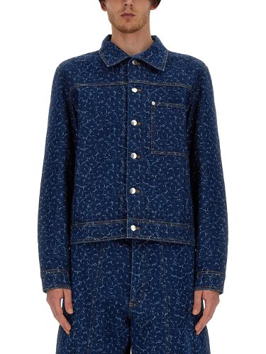 Maison kitsuné denim jacket - maison kitsuné - Modalova