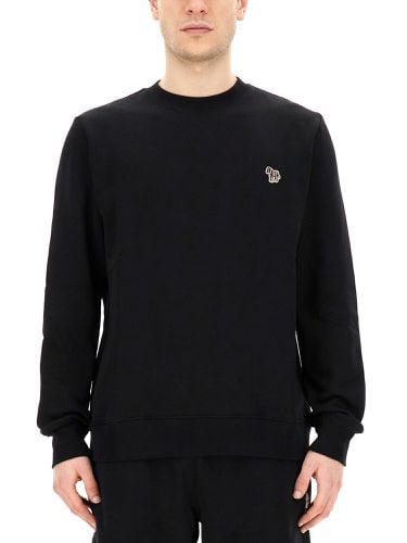 Sweatshirt with zebra embroidery - ps by paul smith - Modalova