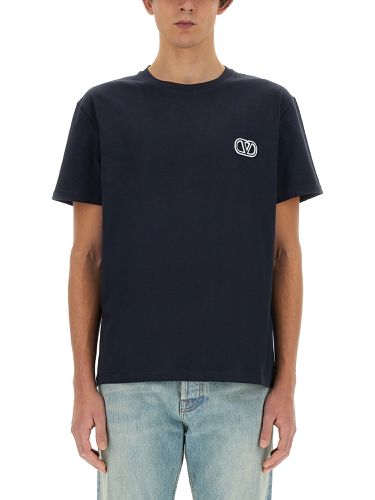 T-shirt with "vlogo signature" patch - valentino - Modalova