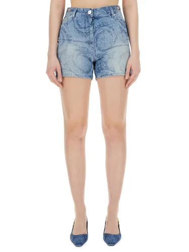 Versace denim shorts - versace - Modalova