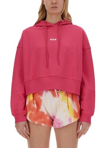 Msgm sweatshirt with logo - msgm - Modalova