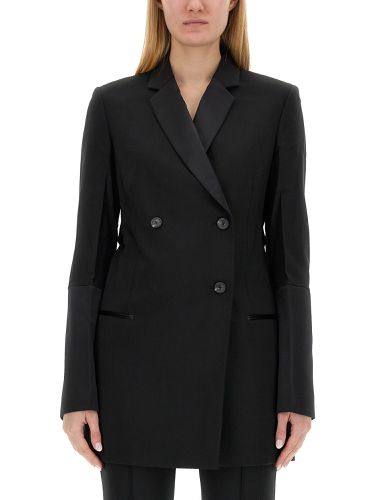 Double-breasted tuxedo blazer - helmut lang - Modalova