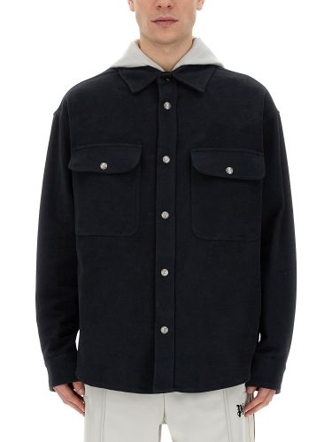 Shirt-jacket with monogram - palm angels - Modalova