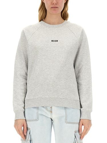 Msgm sweatshirt with logo - msgm - Modalova