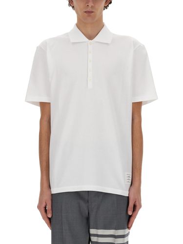 Thom browne cotton pique polo - thom browne - Modalova