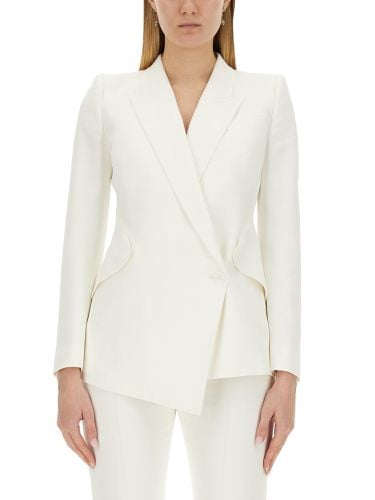 Jacket with asymmetrical hem - alexander mcqueen - Modalova