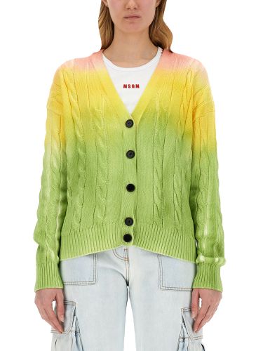 Msgm degrade cardigan - msgm - Modalova