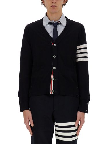 Thom browne 4bar stripe cardigan - thom browne - Modalova