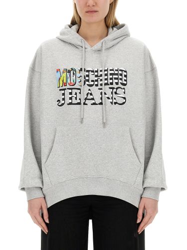 Moschino jeans sweatshirt with logo - moschino jeans - Modalova