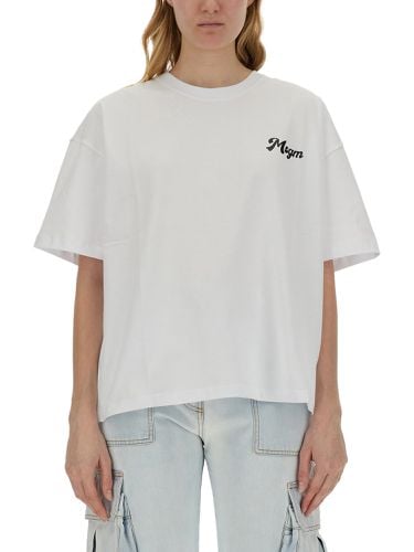 Msgm t-shirt with logo - msgm - Modalova