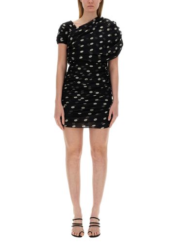 Asymmetrical gathered dress - saint laurent - Modalova