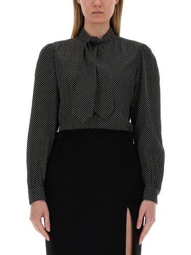 Blouse with lavalliere collar - saint laurent - Modalova