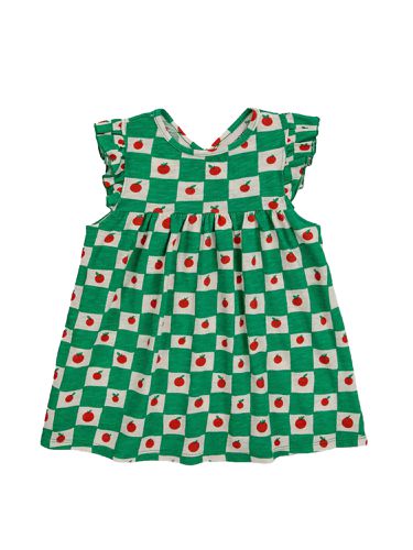 Baby tomato all over ruffle dress - bobo choses - Modalova