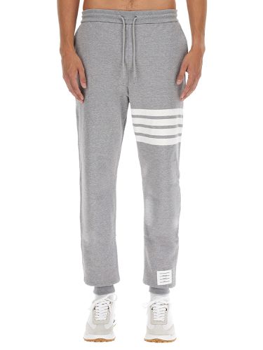 Bar stripe print jogging pants - thom browne - Modalova