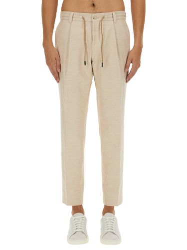 Boss camel cotton pants - boss camel - Modalova