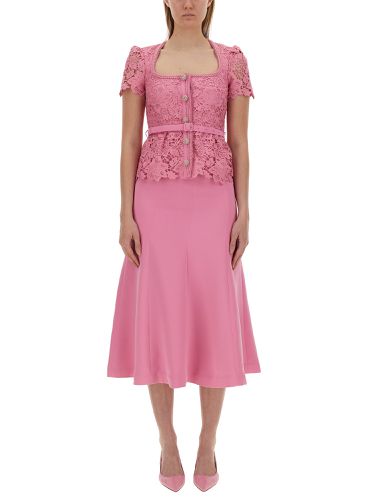 Tailored lace midi dress - self-portrait - Modalova