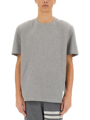 Thom browne cotton pique t-shirt - thom browne - Modalova