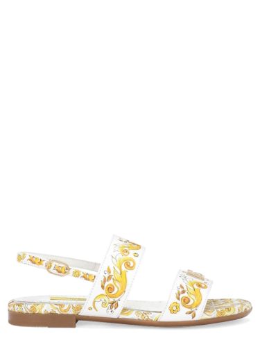 Dolce & gabbana printed calf sandal - dolce & gabbana - Modalova