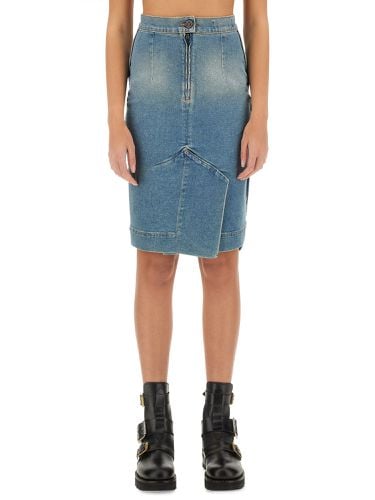 Vivienne westwood denim midi skirt - vivienne westwood - Modalova