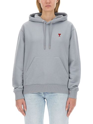 Ami paris sweatshirt with logo - ami paris - Modalova