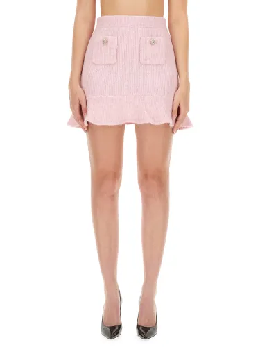 Self-portrait knitted mini skirt - self-portrait - Modalova