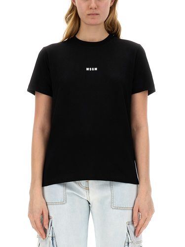 Msgm micro logo t-shirt - msgm - Modalova