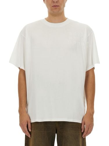 T-shirt with print - mm6 maison margiela - Modalova