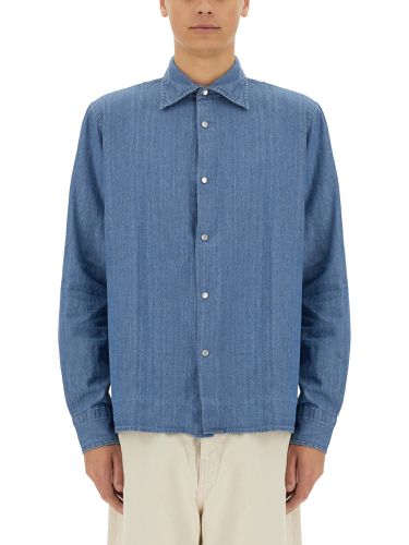 Aspesi denim "west" shirt - aspesi - Modalova