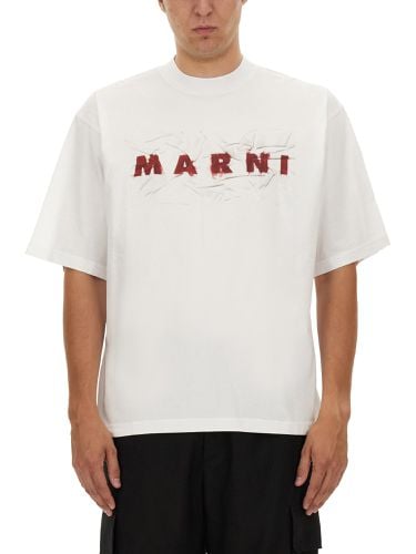 Marni t-shirt with logo - marni - Modalova