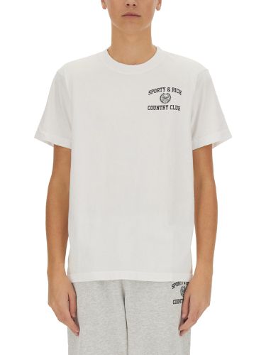 Sporty & rich t-shirt with logo - sporty & rich - Modalova