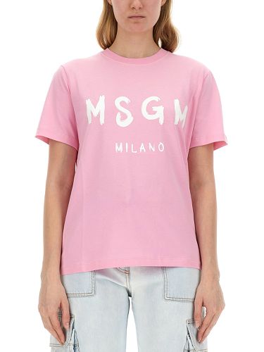 Msgm t-shirt with logo - msgm - Modalova