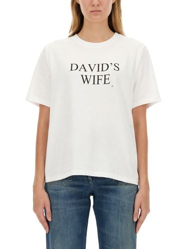 Victoria beckham t-shirt with logo - victoria beckham - Modalova