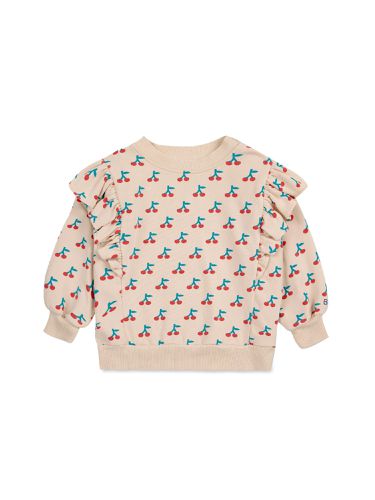 Baby cherry all over ruffle sweatshirt - bobo choses - Modalova