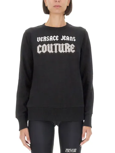 Sweatshirt with logo - versace jeans couture - Modalova