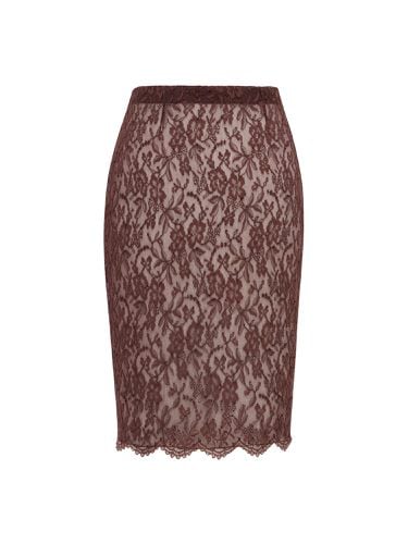 Saint laurent lace pencil skirt - saint laurent - Modalova