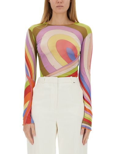 Pucci tulle t-shirt - pucci - Modalova