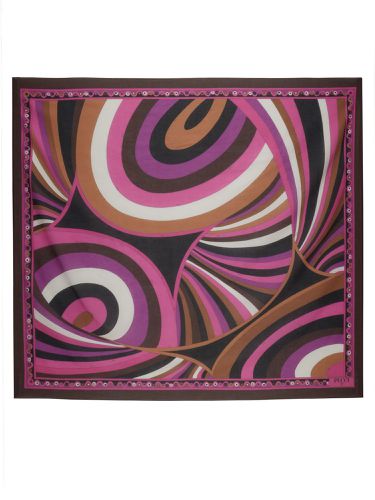 Sarong with iris print and waves - pucci - Modalova