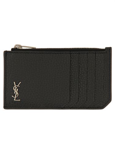 Cassandre fragments card holder - saint laurent - Modalova