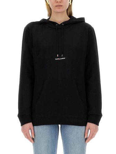 Sweatshirt with logo print - saint laurent - Modalova