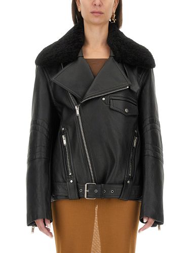 Saint laurent leather biker jacket - saint laurent - Modalova