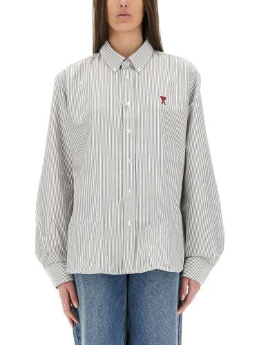 Ami paris shirt with logo - ami paris - Modalova