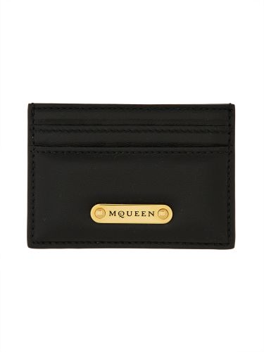Leather card holder - alexander mcqueen - Modalova